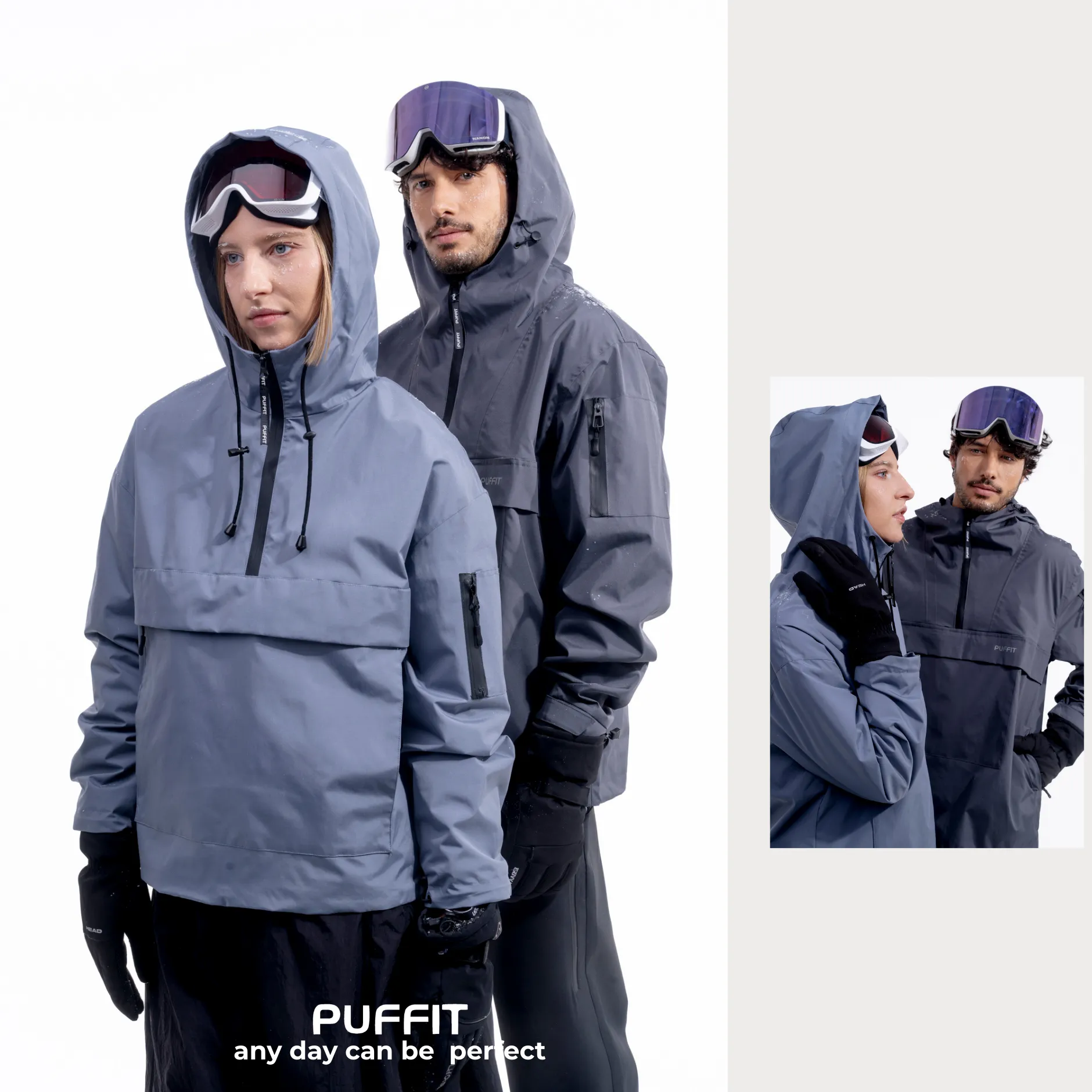 STM-TEX™ Fleece Lined Oversized Rain Hoodie - Image 6