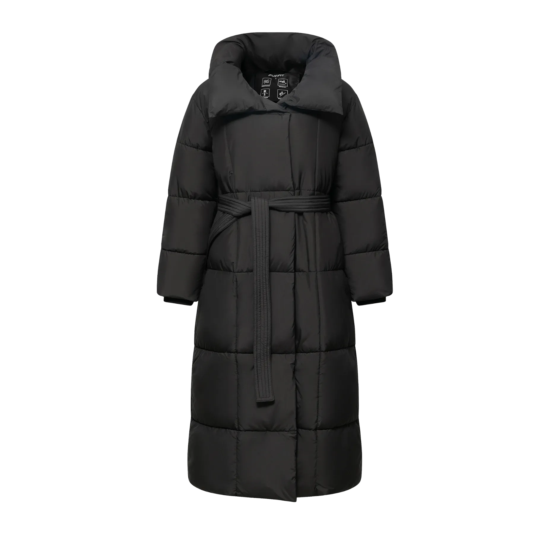 WarmCore™ Extra Long Belted Puffer Jacket - Image 13
