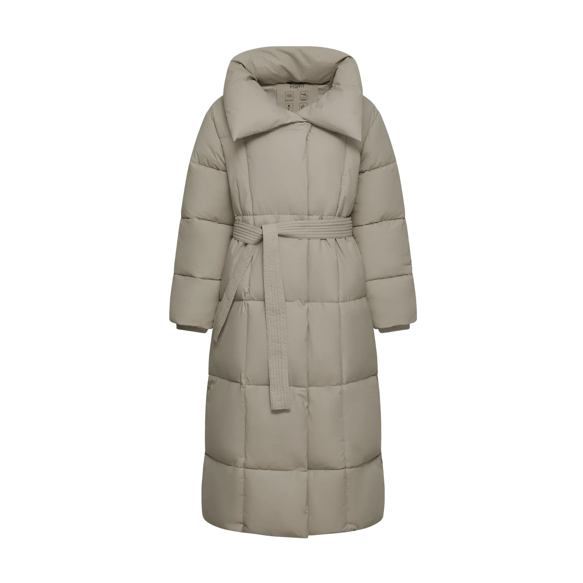 WarmCore™ Extra Long Belted Puffer Jacket - Image 16