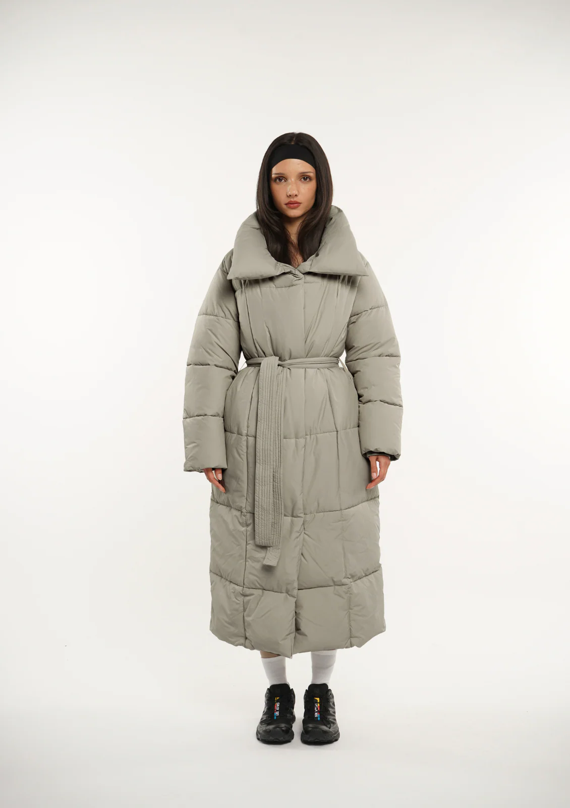 WarmCore™ Extra Long Belted Puffer Jacket - Image 3