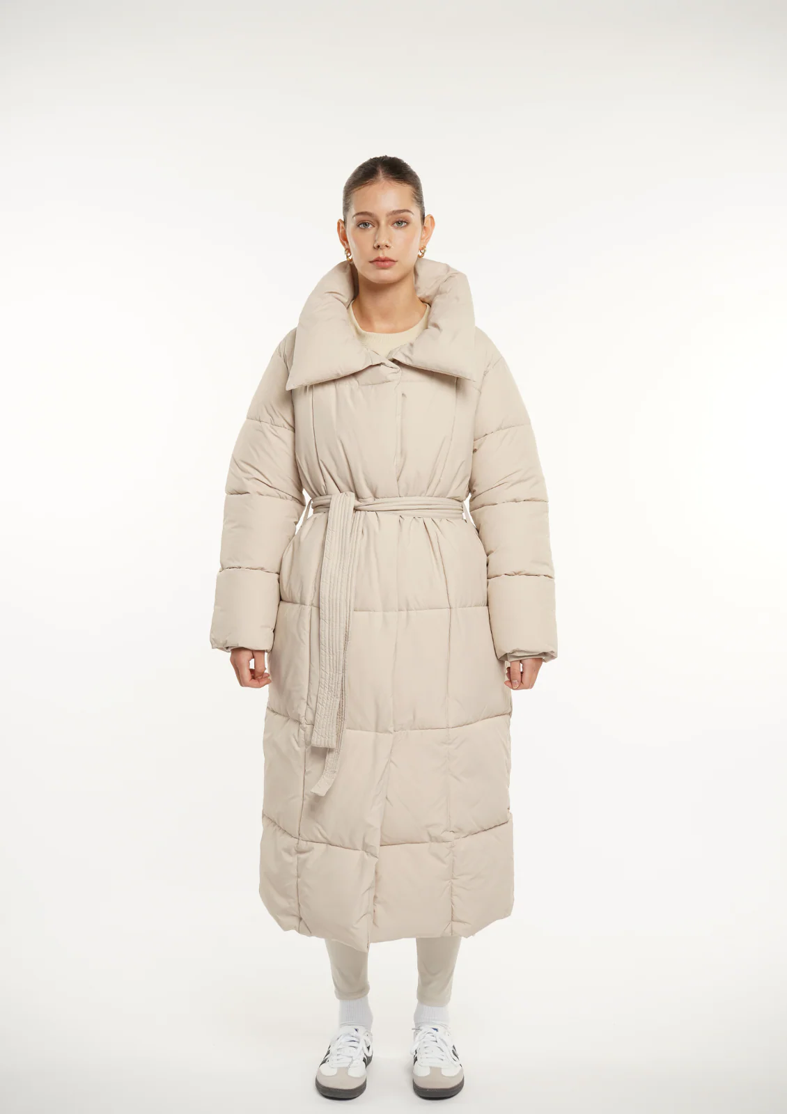 WarmCore™ Extra Long Belted Puffer Jacket - Image 6