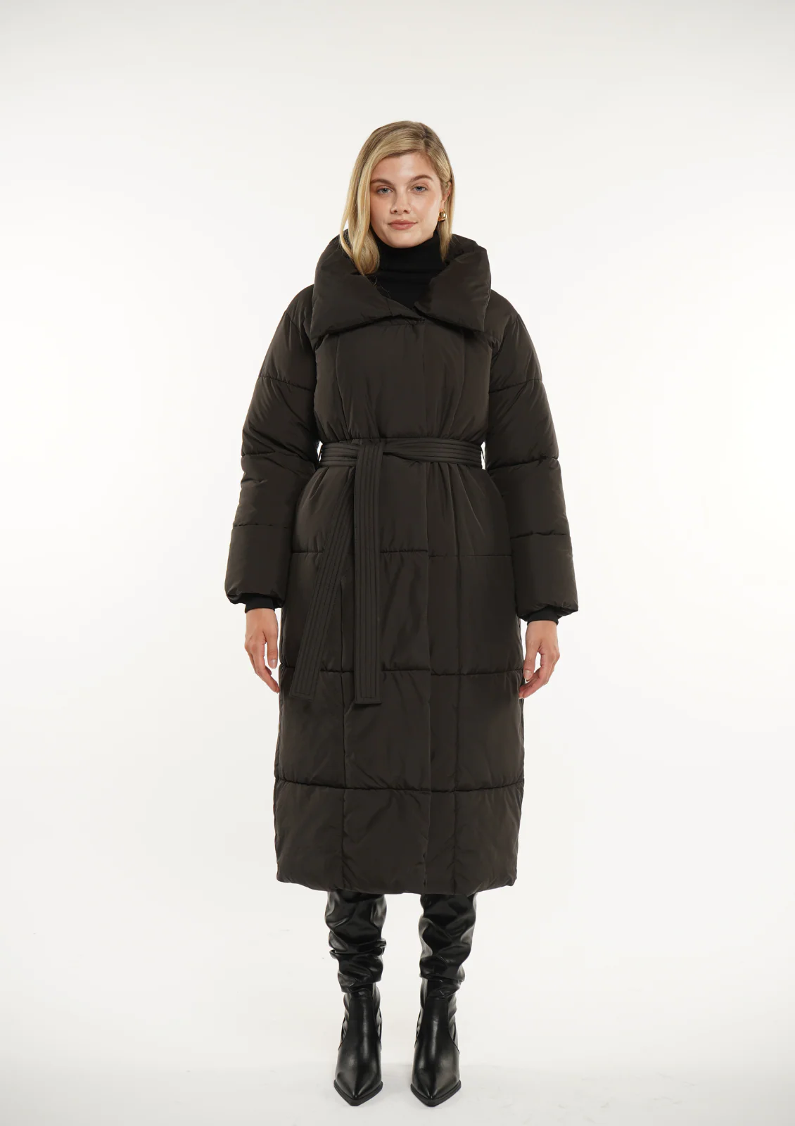 WarmCore™ Extra Long Belted Puffer Jacket - Image 8