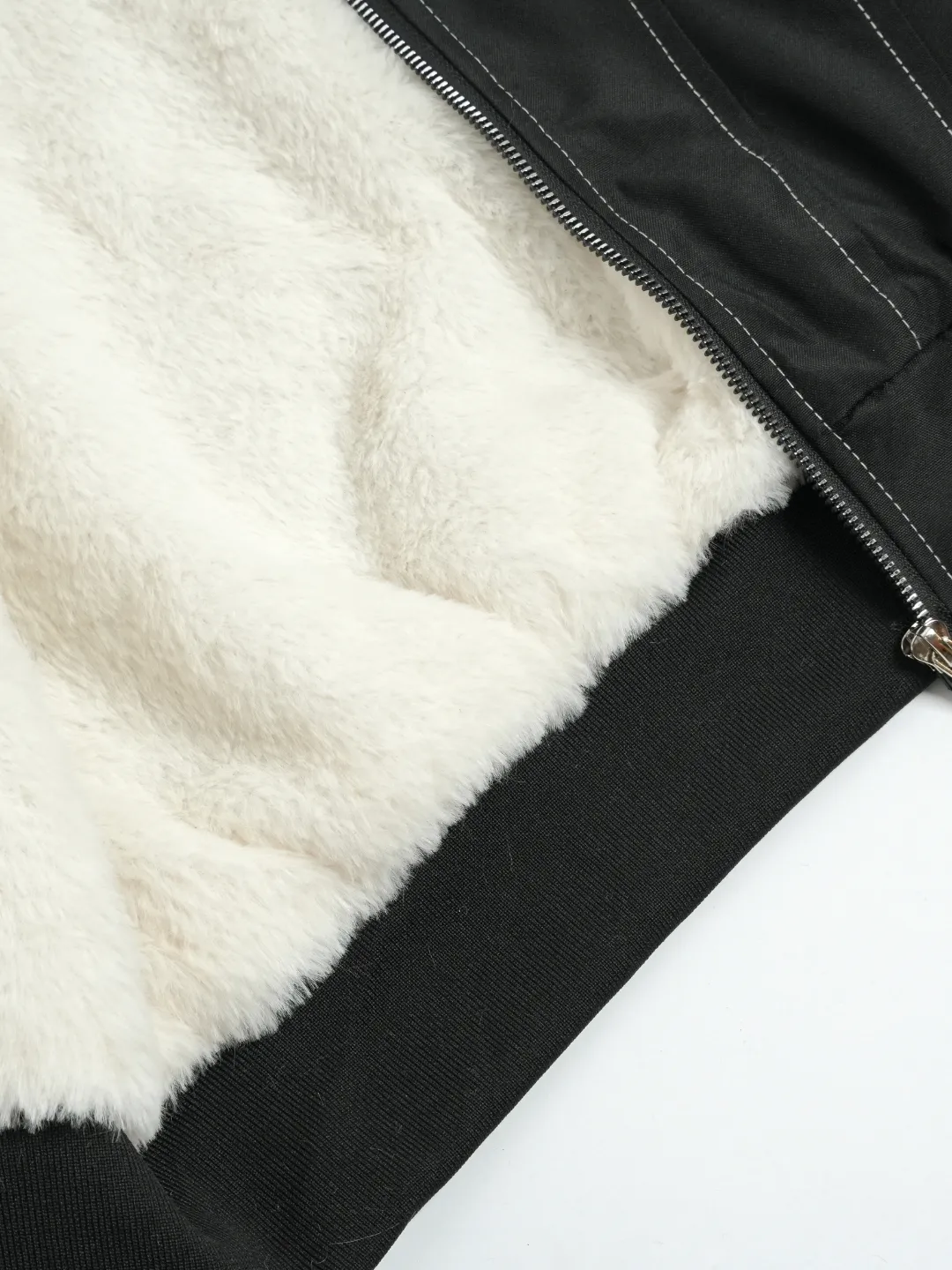 WarmCore™ Faux Fur Lined And Trim Bomber Jacket - Image 4