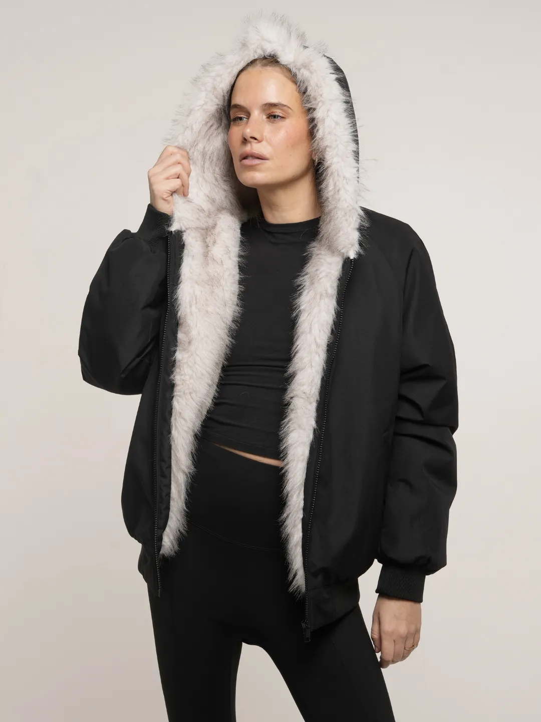WarmCore™ STM-TEX Faux Fur Lined Waterproof Bomber Parka - Image 11