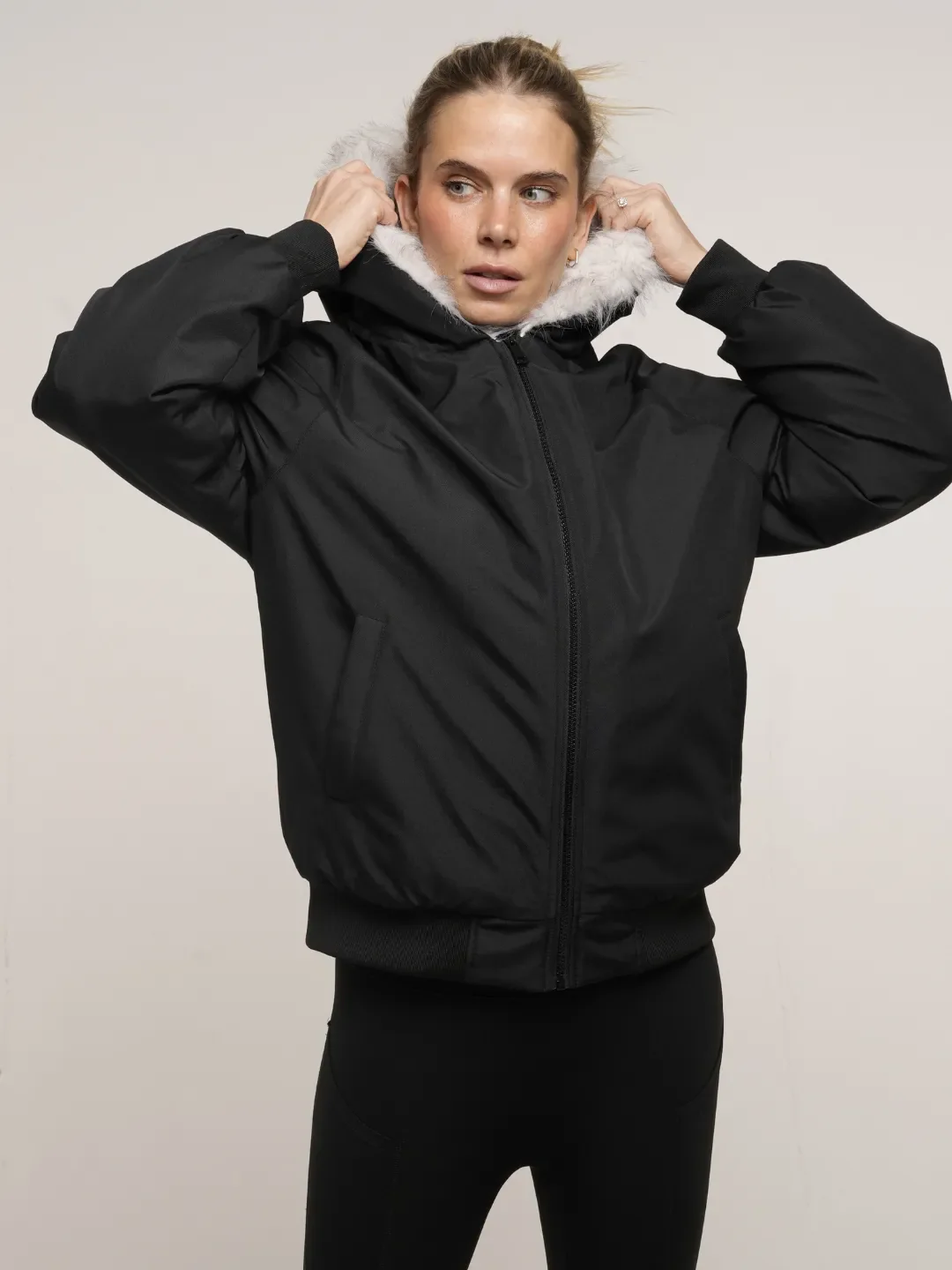 WarmCore™ STM-TEX Faux Fur Lined Waterproof Bomber Parka - Image 13
