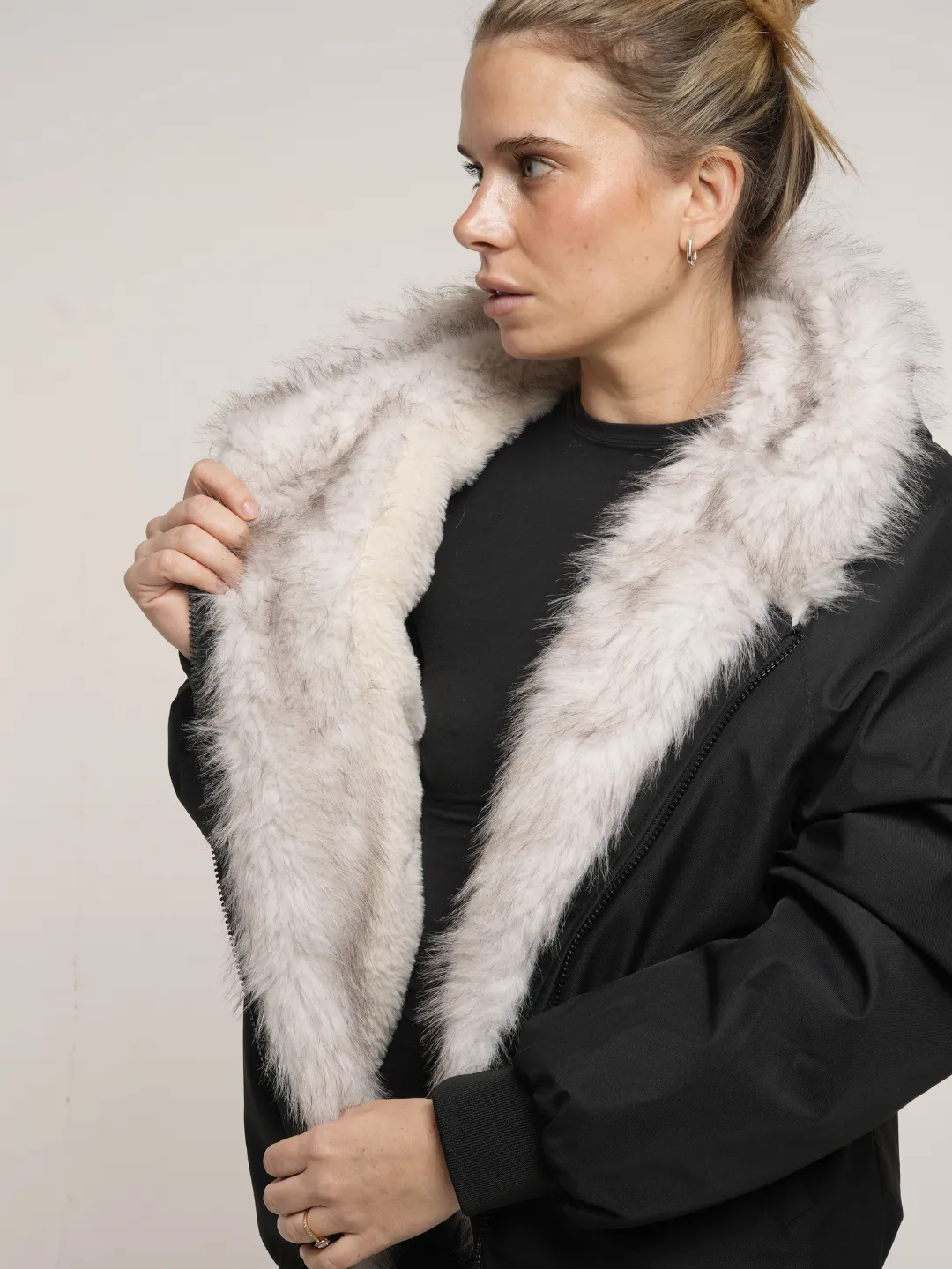 WarmCore™ STM-TEX Faux Fur Lined Waterproof Bomber Parka - Image 16