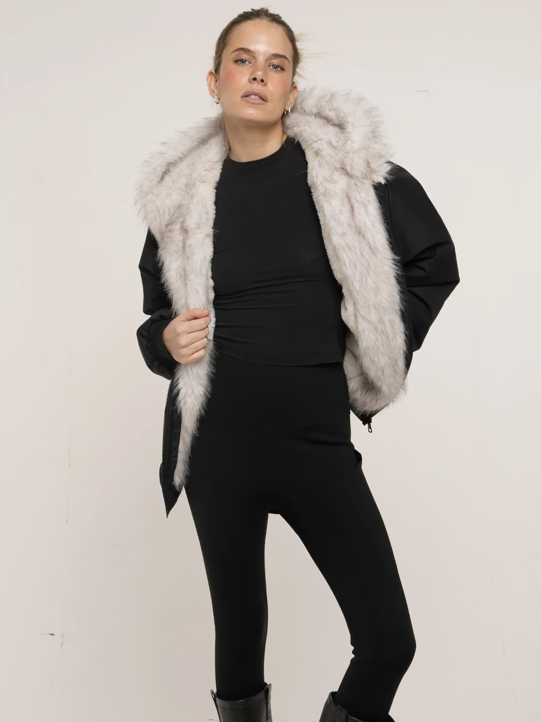 WarmCore™ STM-TEX Faux Fur Lined Waterproof Bomber Parka - Image 6
