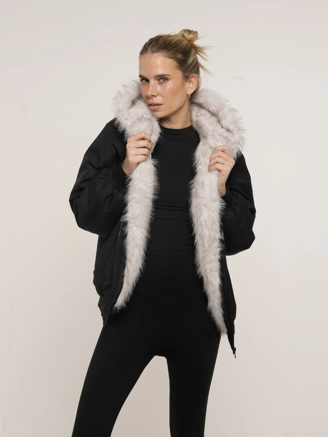 WarmCore™ STM-TEX Faux Fur Lined Waterproof Bomber Parka - Image 7