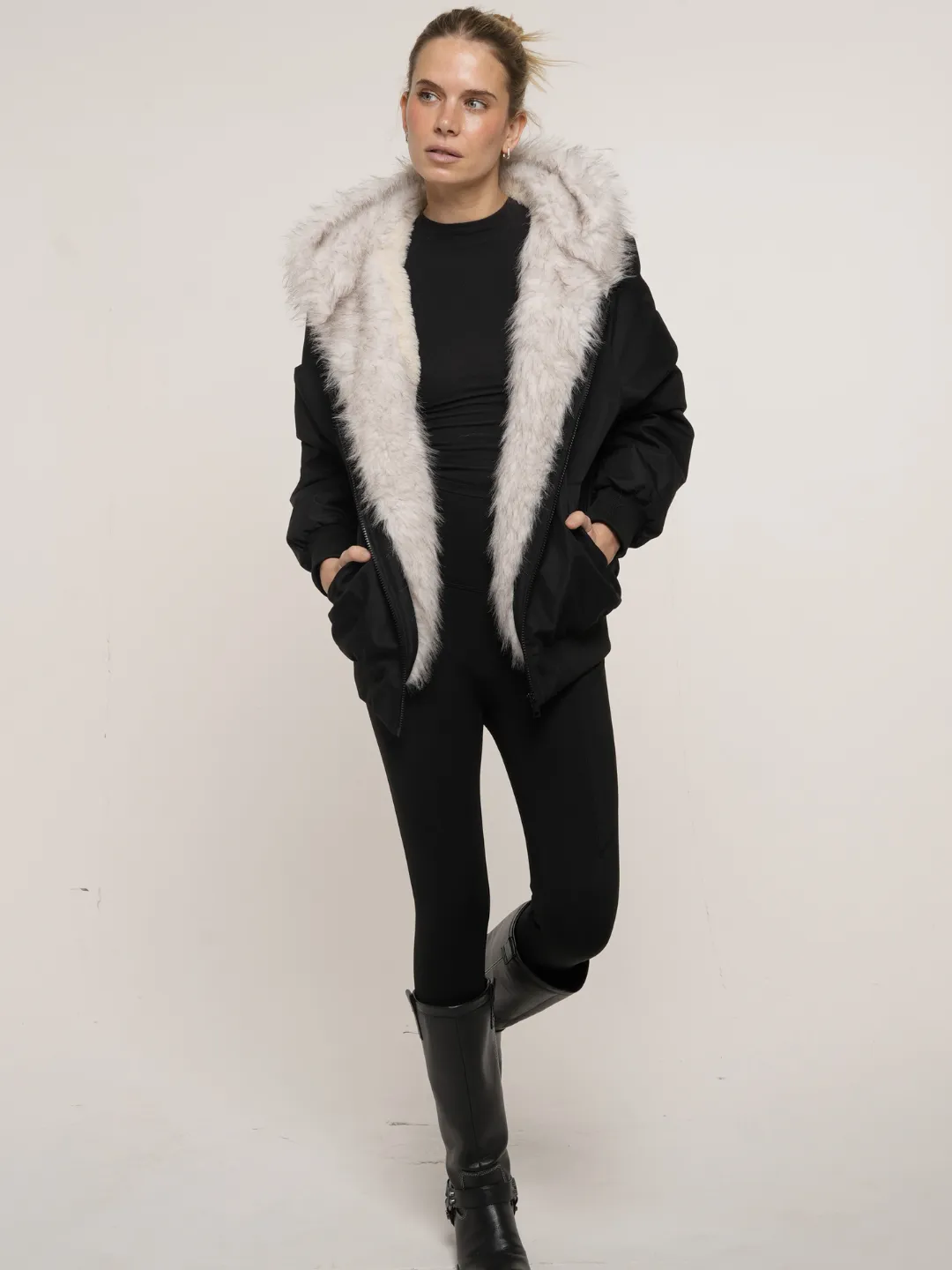 WarmCore™ STM-TEX Faux Fur Lined Waterproof Bomber Parka - Image 9