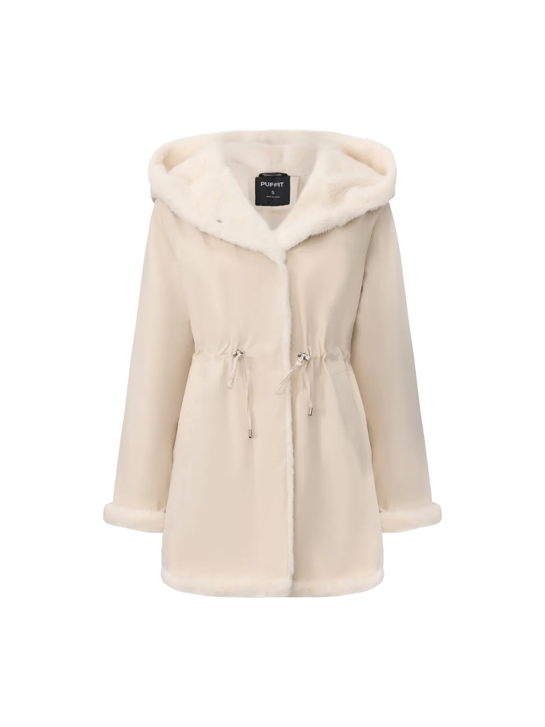 WarmCore™ Faux Fur Lined Mid Length Rain Coat - Image 12