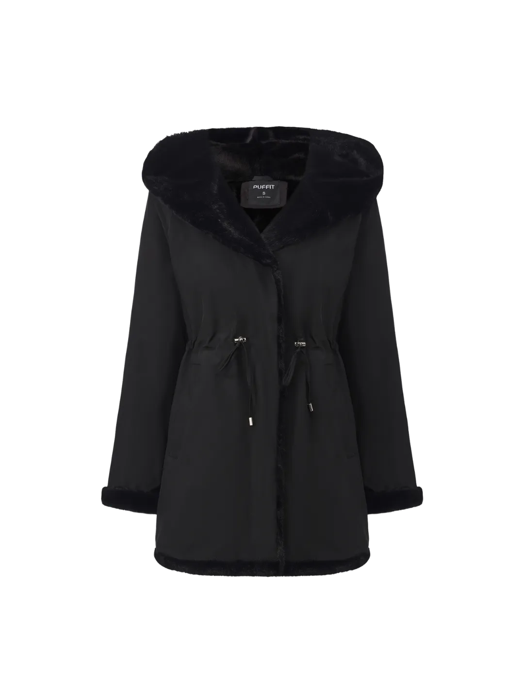 WarmCore™ Faux Fur Lined Mid Length Rain Coat - Image 14