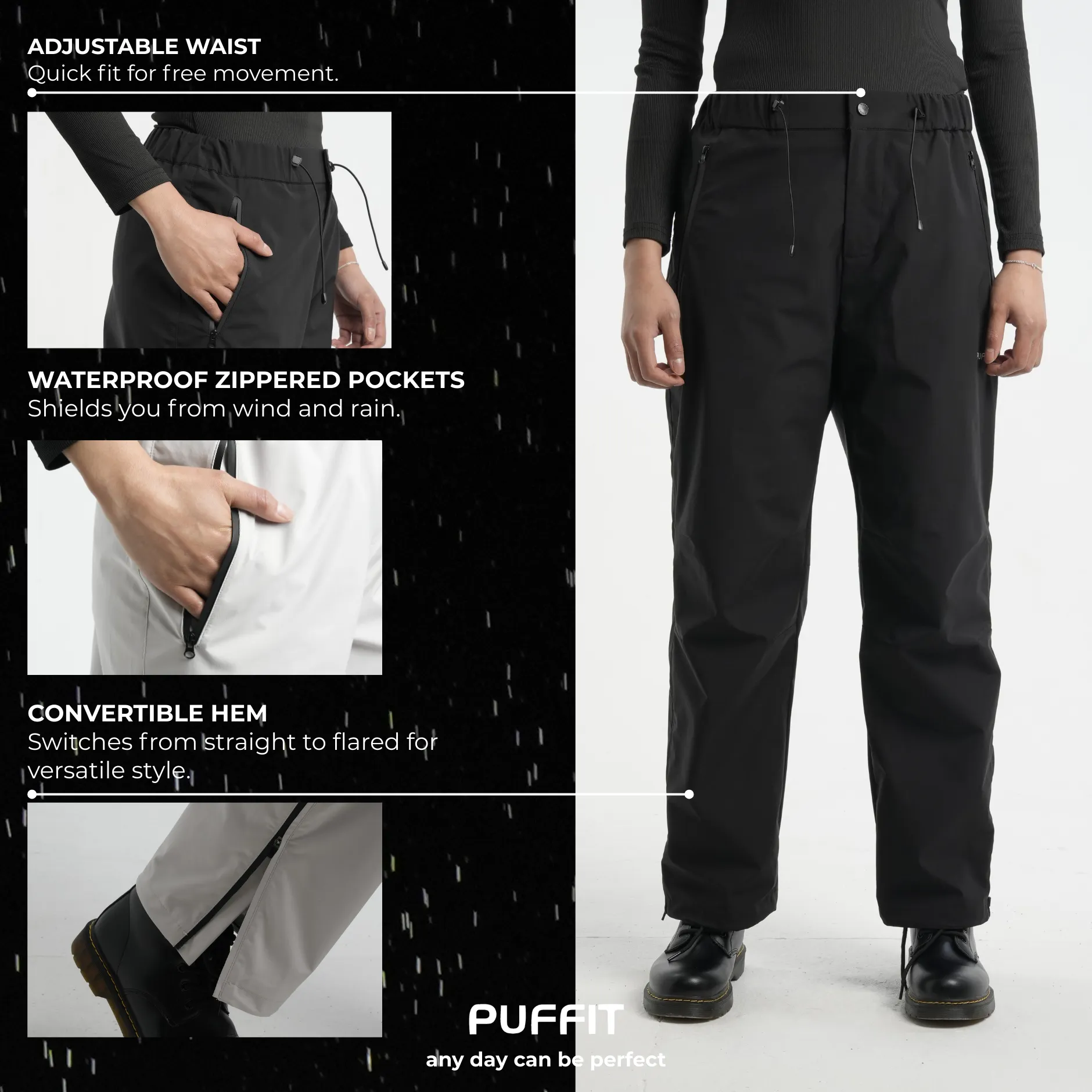 STM-TEX™ Waterproof Relax Fit Straight Leg Pants - Image 4