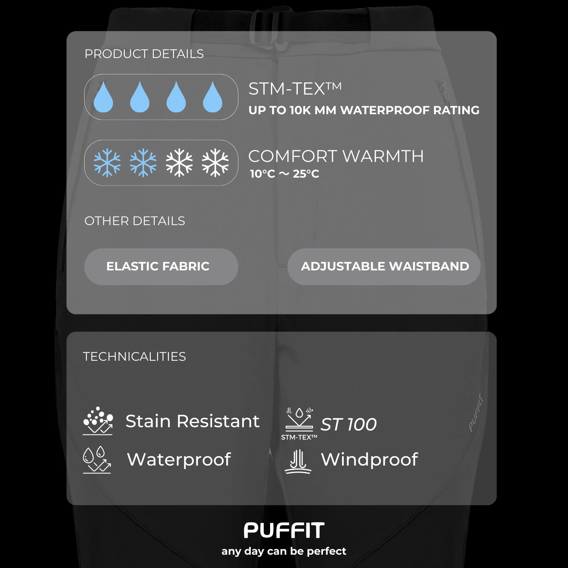 STM-TEX™ Waterproof Slim Fit Flared Pants - Image 8