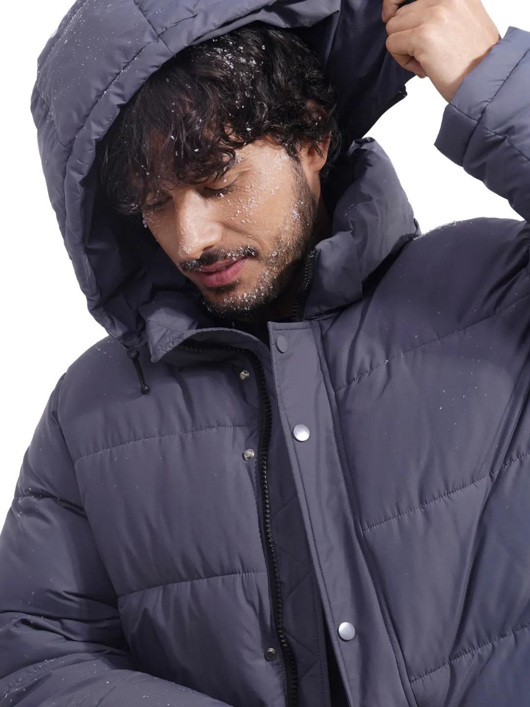 WarmCore™ Men's Detachable-Hooded Puffer Jacket - Image 3