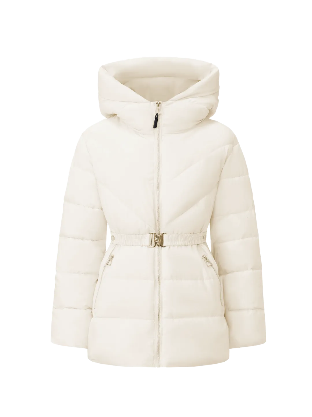 WarmCore™ Gold-tone Belted Puffer Jacket - Image 12