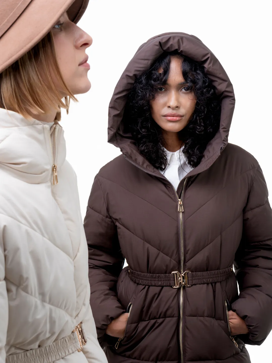 WarmCore™ Gold-tone Belted Puffer Jacket - Image 8