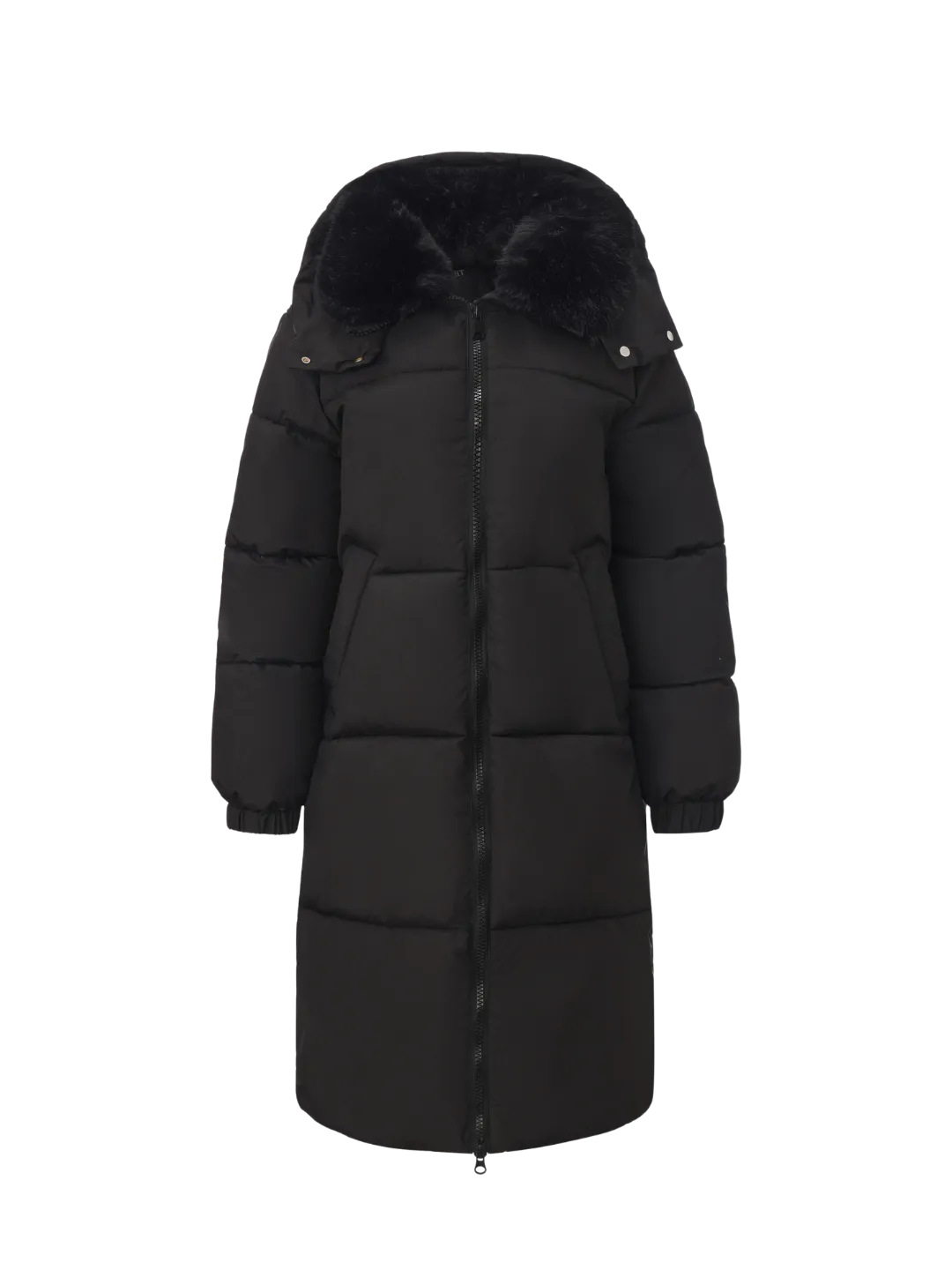 WarmCore™ Faux Fur Collar Long Puffer Jacket - Image 11
