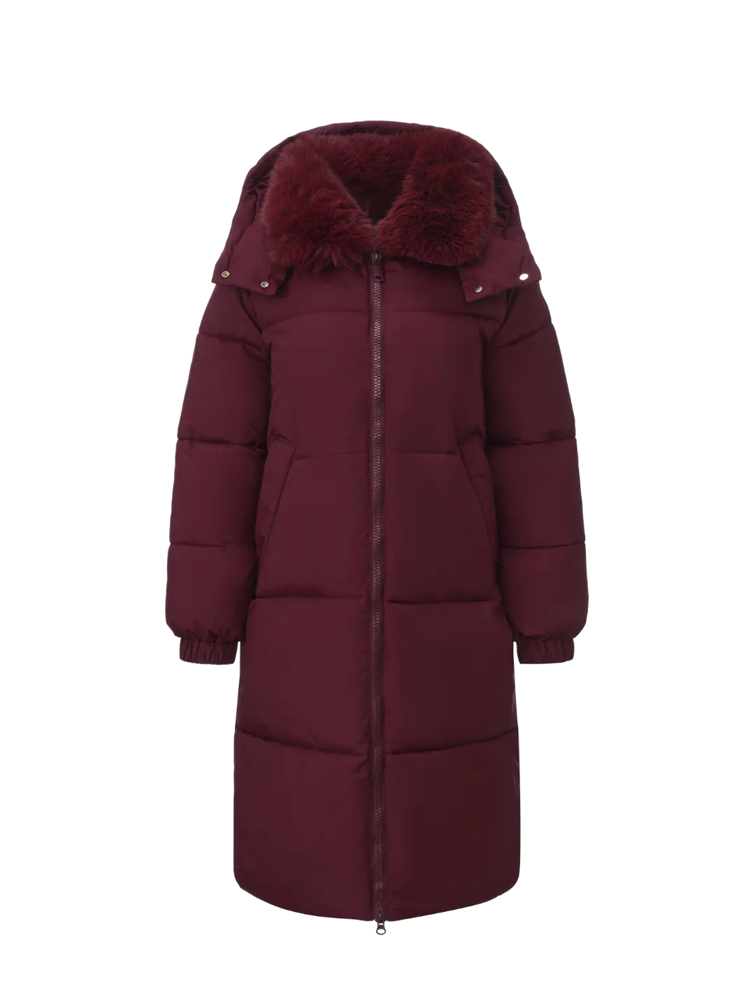 WarmCore™ Faux Fur Collar Long Puffer Jacket - Image 12