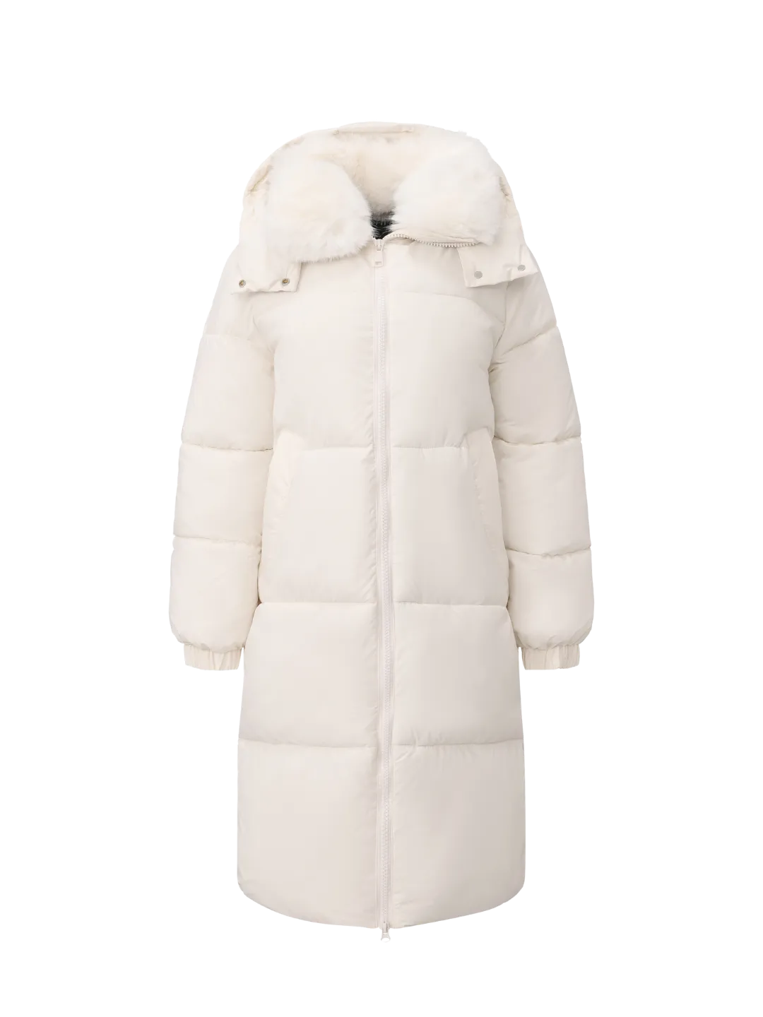 WarmCore™ Faux Fur Collar Long Puffer Jacket - Image 5