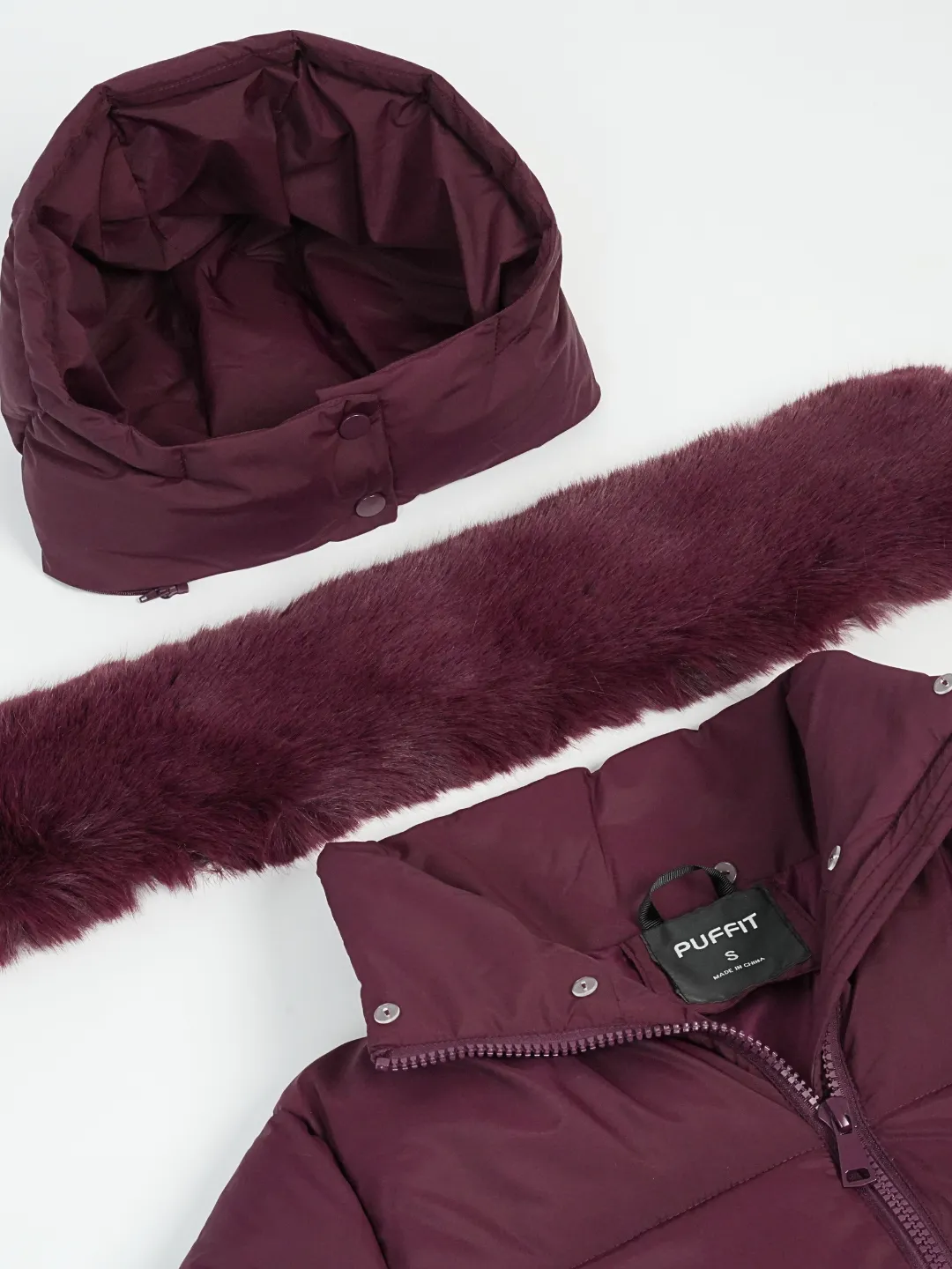 WarmCore™ Faux Fur Collar Long Puffer Jacket - Image 7