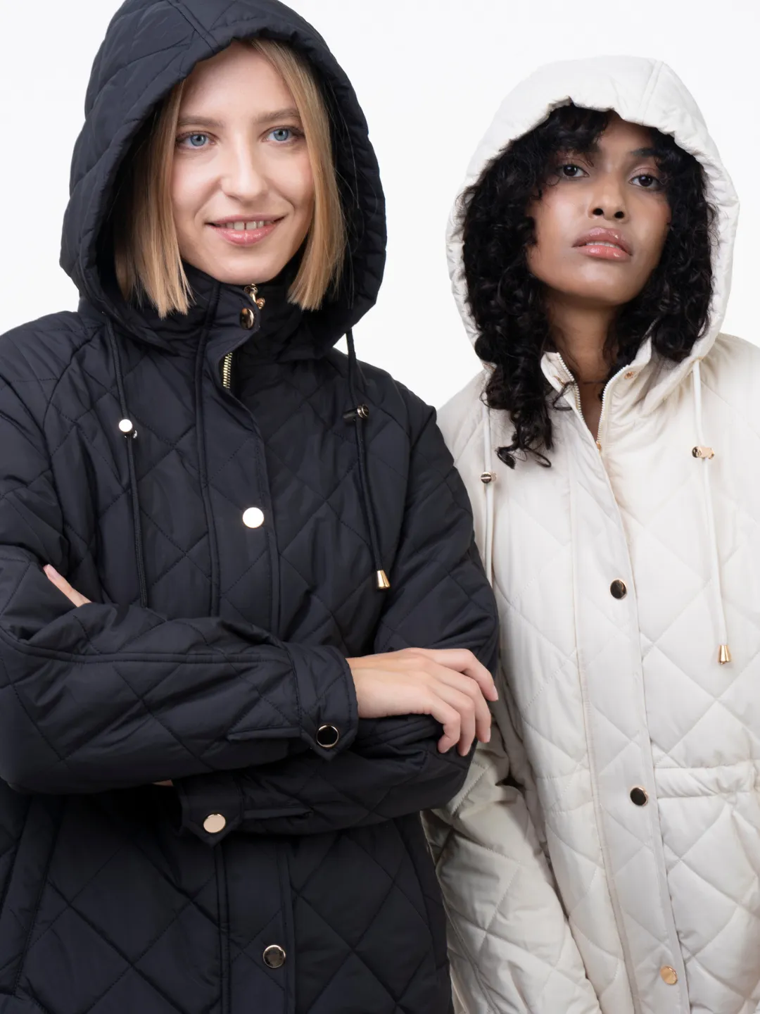 WarmCore™ Mid Length Diamond Quilted Puffer - Image 3