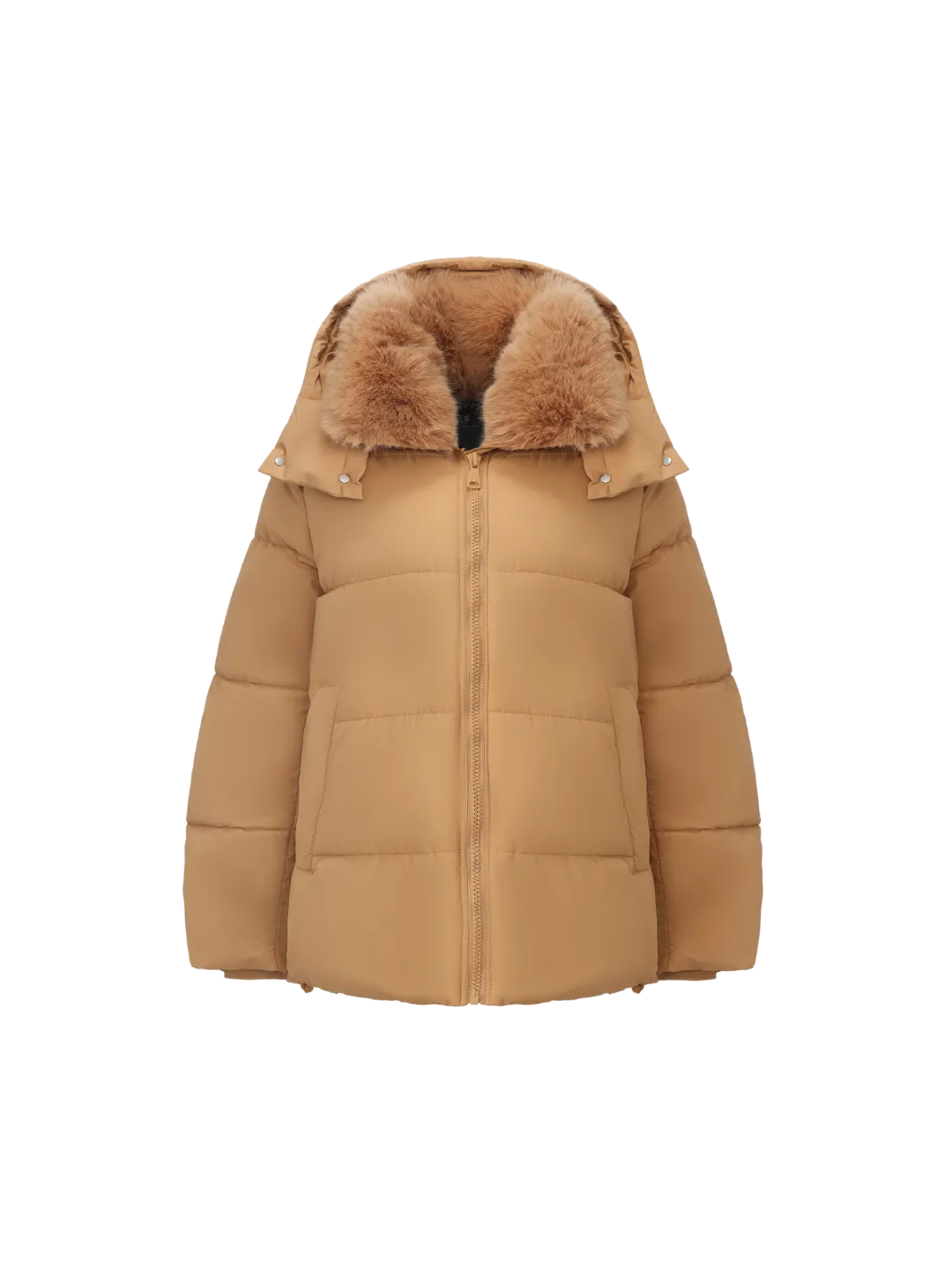 WarmCore™ Detachable Faux Fur Collar Hooded Puffer - Image 11