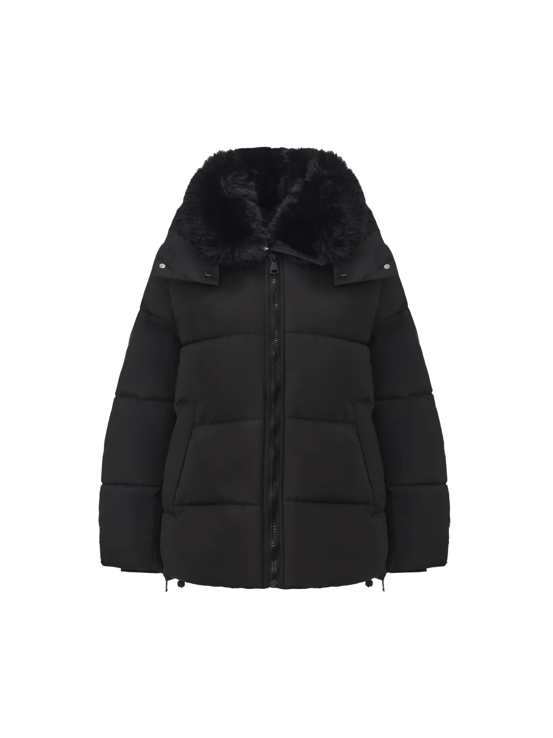 WarmCore™ Detachable Faux Fur Collar Hooded Puffer - Image 13
