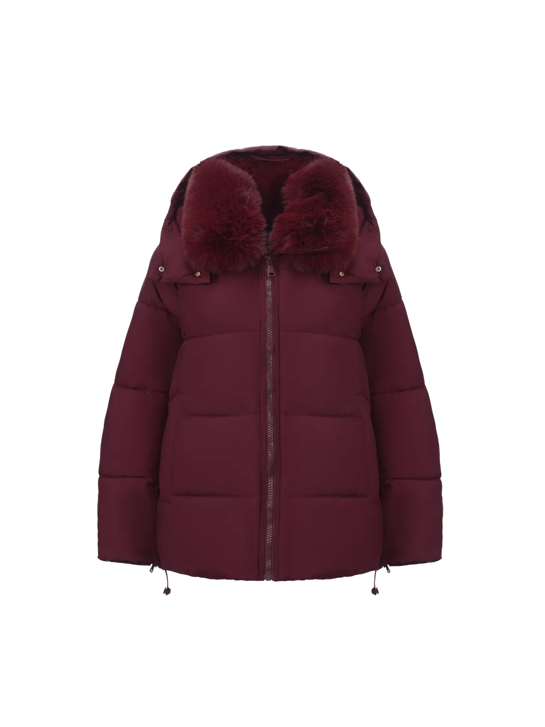 WarmCore™ Detachable Faux Fur Collar Hooded Puffer - Image 14