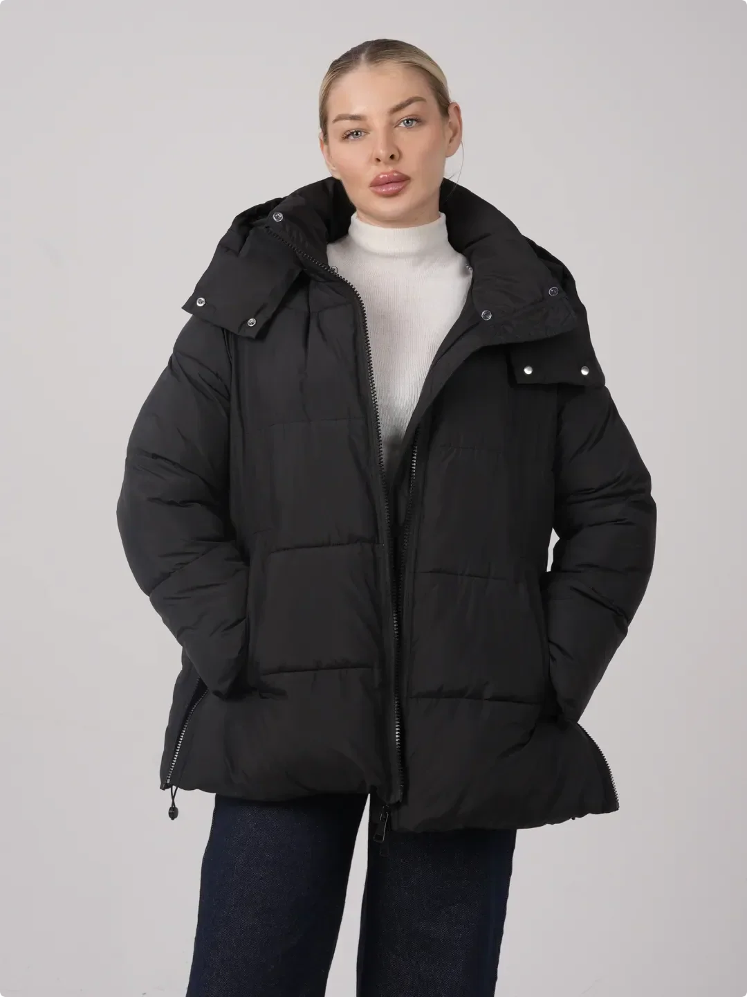 WarmCore™ Detachable Faux Fur Collar Hooded Puffer - Image 4