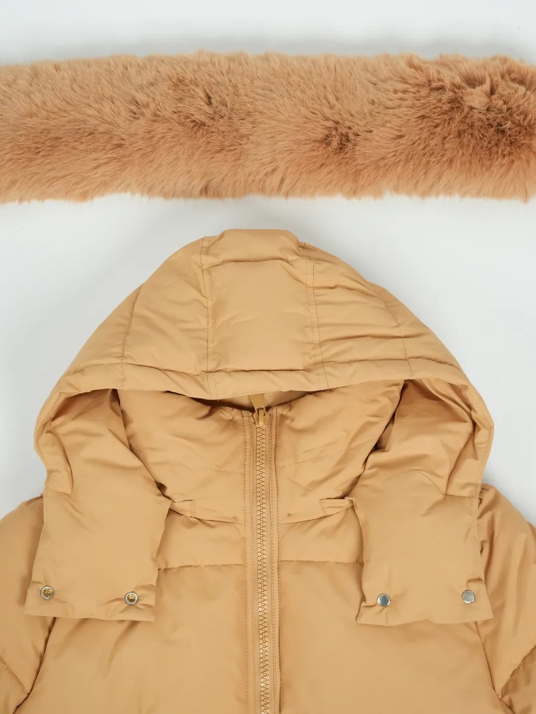 WarmCore™ Detachable Faux Fur Collar Hooded Puffer - Image 8