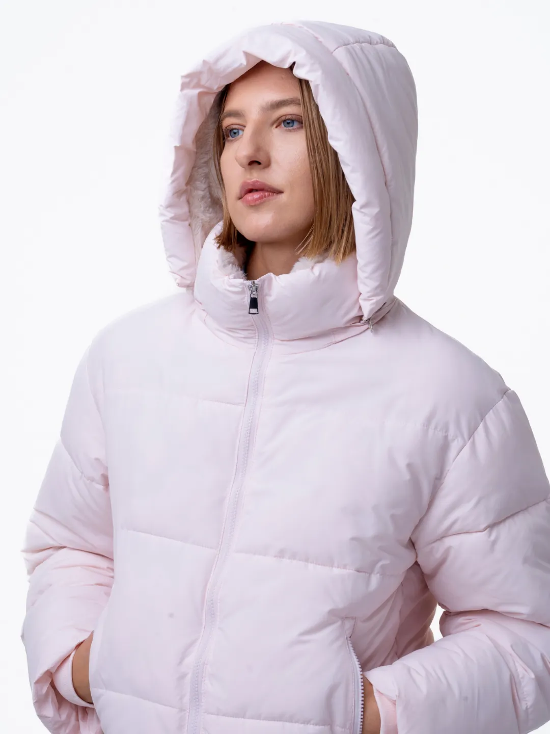 WarmCore™ Short Faux Fur Lined Puffer Jacket - Image 7